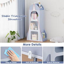 Load image into Gallery viewer, Pirecart Kids Bookshelf 3 - Tier Wooden Kids Bookcase with Toy Storage for Bedroom, Playroom, Nursery, Blue