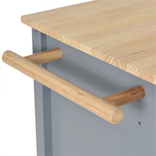 Load image into Gallery viewer, Kitchen Storage Islands&amp;Carts with Solid Wood Top and Locking Wheels, Kitchen Island Cart with 4 Door Cabinet and Two Drawers, Kitchen Cabinets for Kitchen and Dining Room, Green