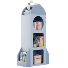 Load image into Gallery viewer, Pirecart Kids Bookshelf 3 - Tier Wooden Kids Bookcase with Toy Storage for Bedroom, Playroom, Nursery, Blue