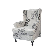 Load image into Gallery viewer, NILUOH Wing Chair Slipcovers 2 Pieces Stretch Spandex Wingback Chair Covers Sofa Slipcover Printing Wingback Armchair Slipcovers Furniture Protector