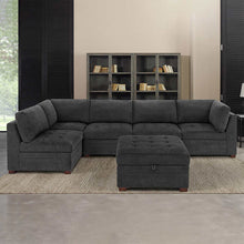 Load image into Gallery viewer, Thomasville Tisdale Fabric Sectional with Storage Ottoman