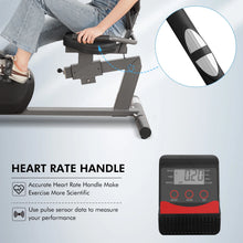 Load image into Gallery viewer, Maxkare Recumbent Exercise Bike for Home Stationary Bike Sturdy Quiet 8 Levels Recumbent Bikes Large Comfortable Seat Heart Rate Handle &amp; Ipad Holder for Gym Seniors Adults