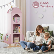 Load image into Gallery viewer, Pirecart Kids Bookshelf 3 - Tier Wooden Kids Bookcase with Toy Storage for Bedroom, Playroom, Nursery, Blue