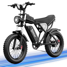 Load image into Gallery viewer, 1500W MTB Electric Bicycle 48V 20ah Removable Battery E - Bike，electric Bike for Adults 20" Fat Tire Electric Motorcycle, Shimano 7 Speed Full Suspension Mountain Bike UL2849