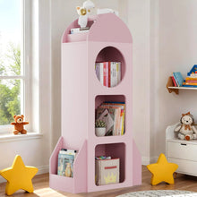 Load image into Gallery viewer, Pirecart Kids Bookshelf 3 - Tier Wooden Kids Bookcase with Toy Storage for Bedroom, Playroom, Nursery, Blue