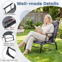 Load image into Gallery viewer, Tangkula 3 in 1 Lounge Chair Outdoor Patio Folding Chaise Lounge Chair Heavy Duty Metal Frame