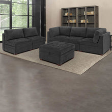 Load image into Gallery viewer, Thomasville Tisdale Fabric Sectional with Storage Ottoman