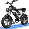 1500W MTB Electric Bicycle 48V 20ah Removable Battery E - Bike，electric Bike for Adults 20" Fat Tire Electric Motorcycle, Shimano 7 Speed Full Suspension Mountain Bike UL2849