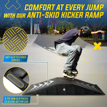 Load image into Gallery viewer, Yes4all Single - Piece Skateboard Ramp, Bike Ramp, Skate Ramp - Design for Beginners, More Durable, Safe, Capacity 220 lb