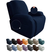 Load image into Gallery viewer, JIVINER Newest Design 4-Piece Recliner Chair Covers Stretch Jacquard Covers for Recliner Chair Recliner Slipcovers for Living Room Soft Recliner