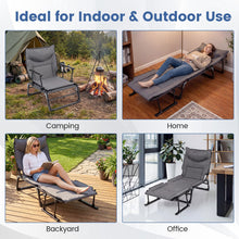 Load image into Gallery viewer, Tangkula 3 in 1 Lounge Chair Outdoor Patio Folding Chaise Lounge Chair Heavy Duty Metal Frame