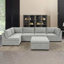 Load image into Gallery viewer, Thomasville Tisdale Fabric Sectional with Storage Ottoman
